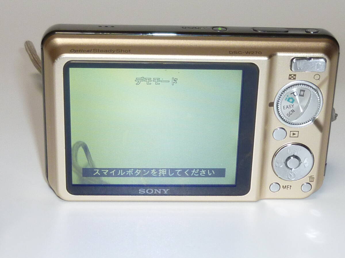 SONY Cyber Shot DSC-W270 コンパクトデジタルカメラ ゴールド 【公式 
