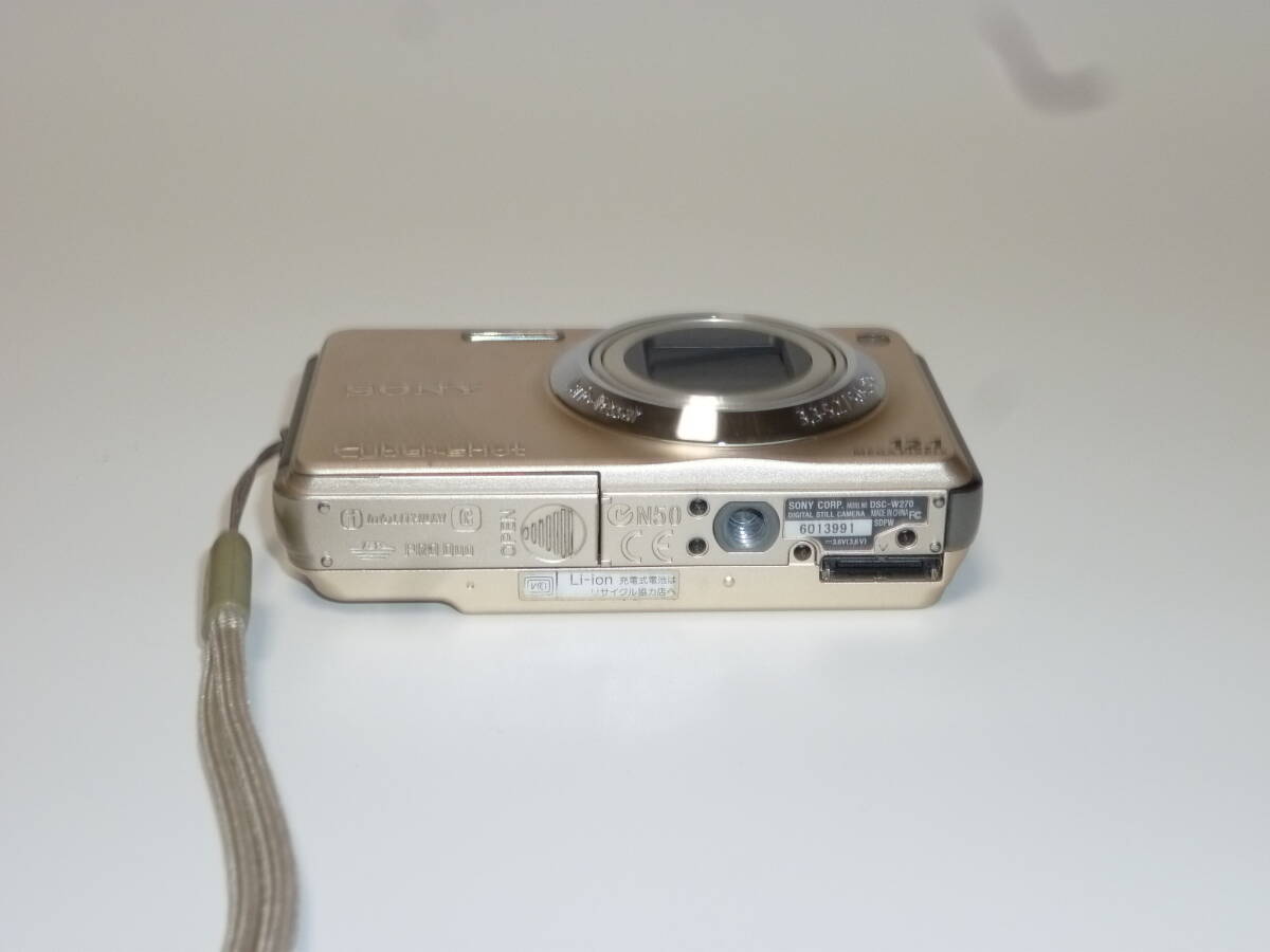 SONY Cyber Shot DSC-W270 コンパクトデジタルカメラ ゴールド 【公式 