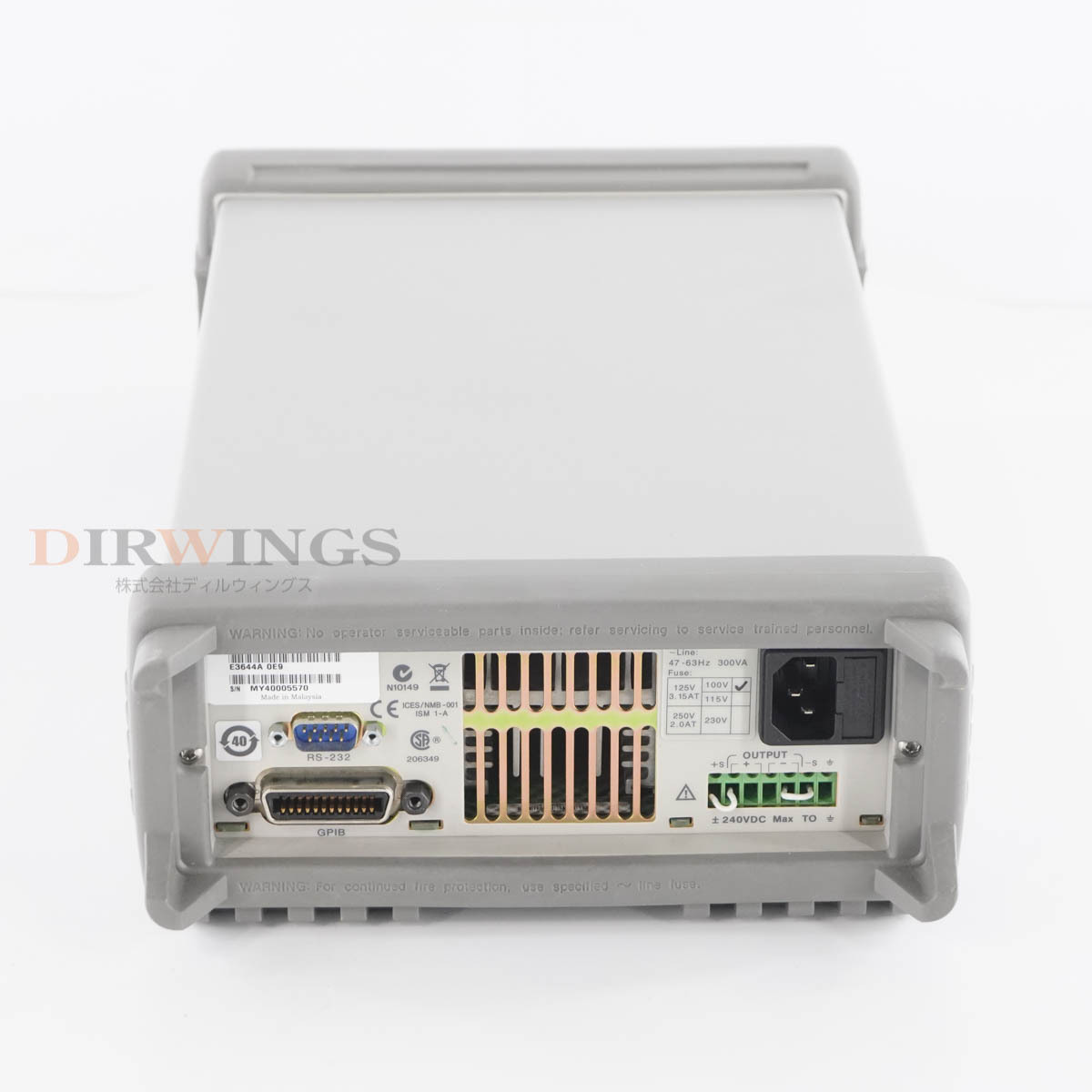 JB] 保証なし E3644A Agilent 0E9 0-8V 8A/0-20V 4A hp アジレント