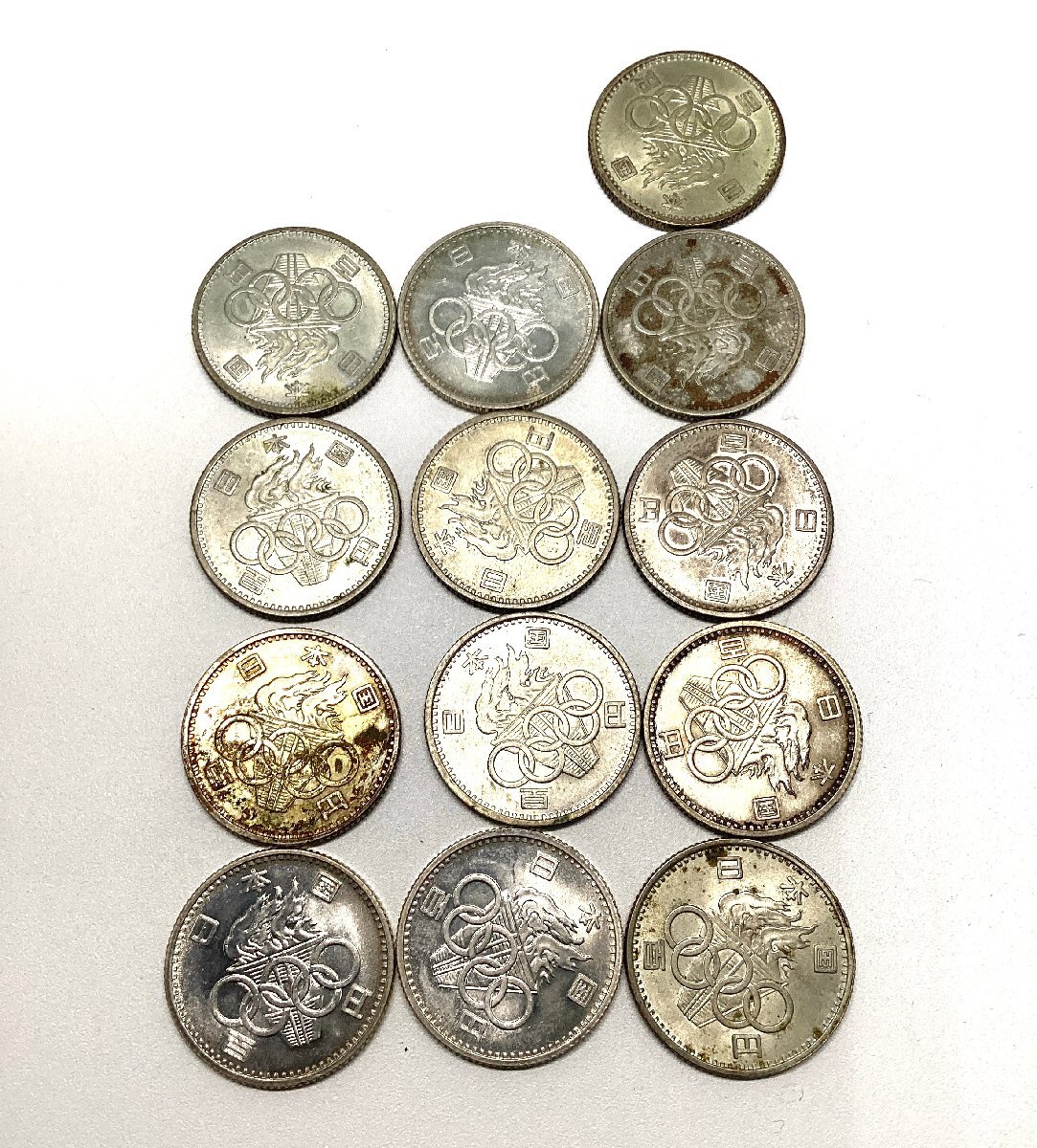 1-34655 38点 100円銀貨 東京五輪オリンピック13点/鳳凰11点/稲穂