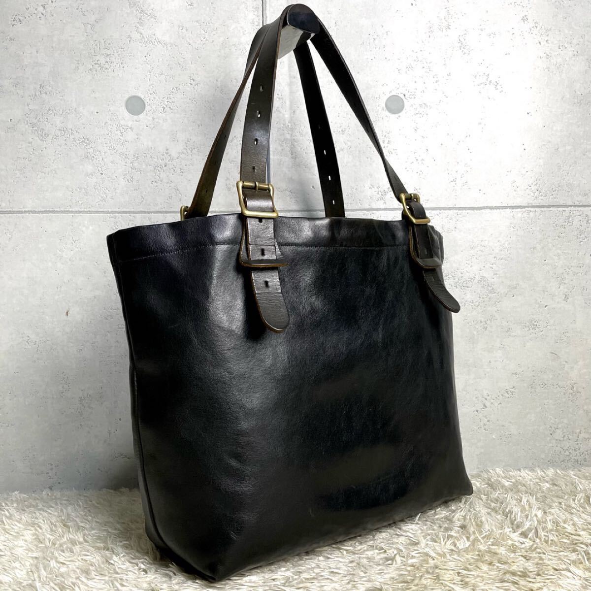 SLOW スロウ rubono ルボーノ 栃木レザー 総革 メンズ ビジネス トート 