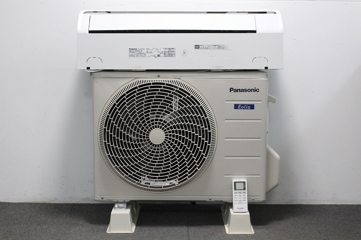 Panasonic パナソニック CS-224DFL-W/CU-244DFL ルームエアコン エオリア 主に6畳用 2024年製 12-G030/1/A1B1