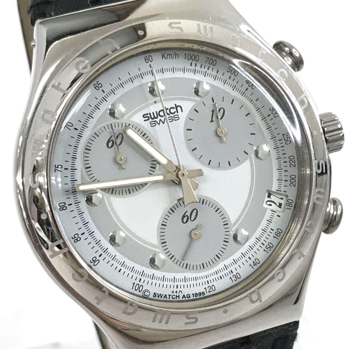 訳あり 美品 Swatch Irony Chrono スウォッチ アイロニー クロノ 美品 