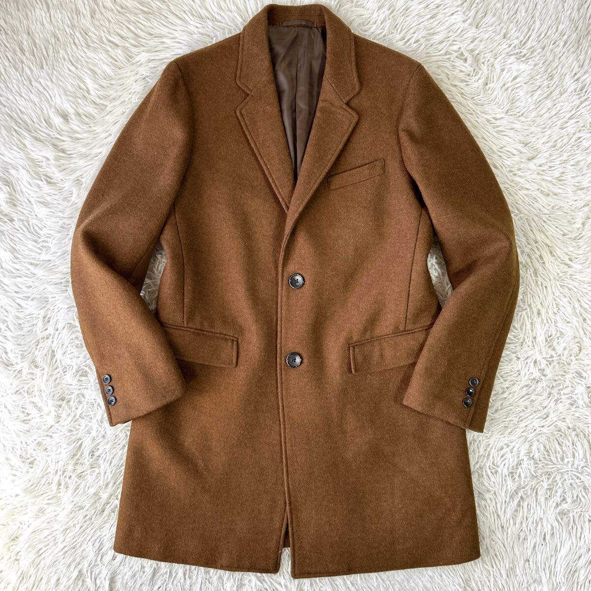 UNITED ARROWS チェスターコート ロングコート ウール メルトン 