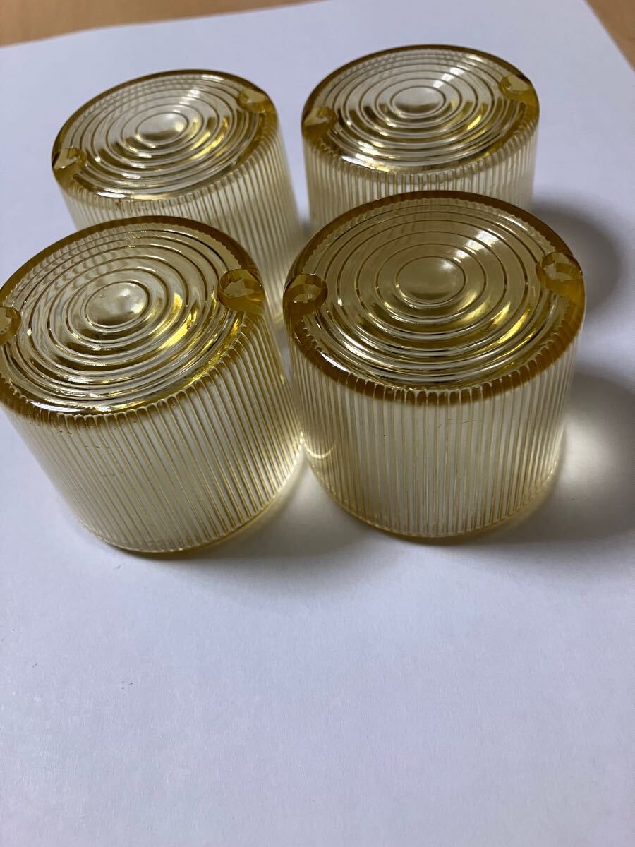 当時物 小麦色 茶黄ばみ デカ ヨーロピウインカーレンズ CB CBX CBR GSX GT FX Z2 Z1 XJ XJR CB250 CB400 GS400 MK2 750 400 250 BEET RPM_1