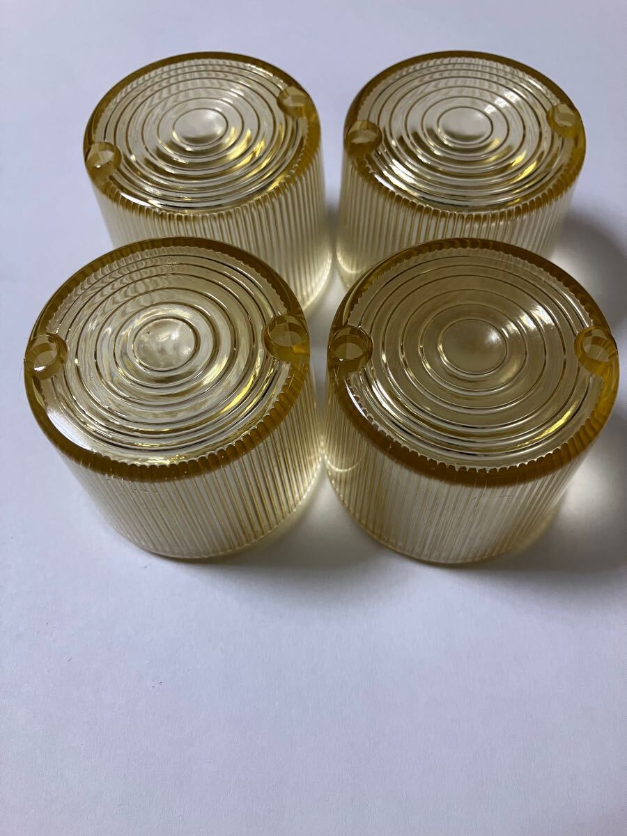 当時物 小麦色 茶黄ばみ デカ ヨーロピウインカーレンズ CB CBX CBR GSX GT FX Z2 Z1 XJ XJR CB250 CB400 GS400 MK2 750 400 250 BEET RPM_3