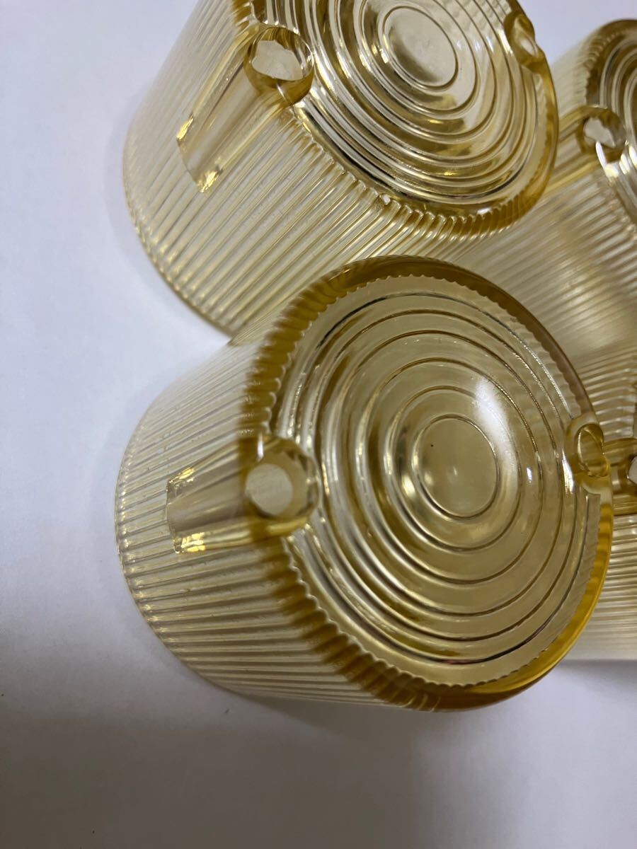 当時物 小麦色 茶黄ばみ デカ ヨーロピウインカーレンズ CB CBX CBR GSX GT FX Z2 Z1 XJ XJR CB250 CB400 GS400 MK2 750 400 250 BEET RPM_5