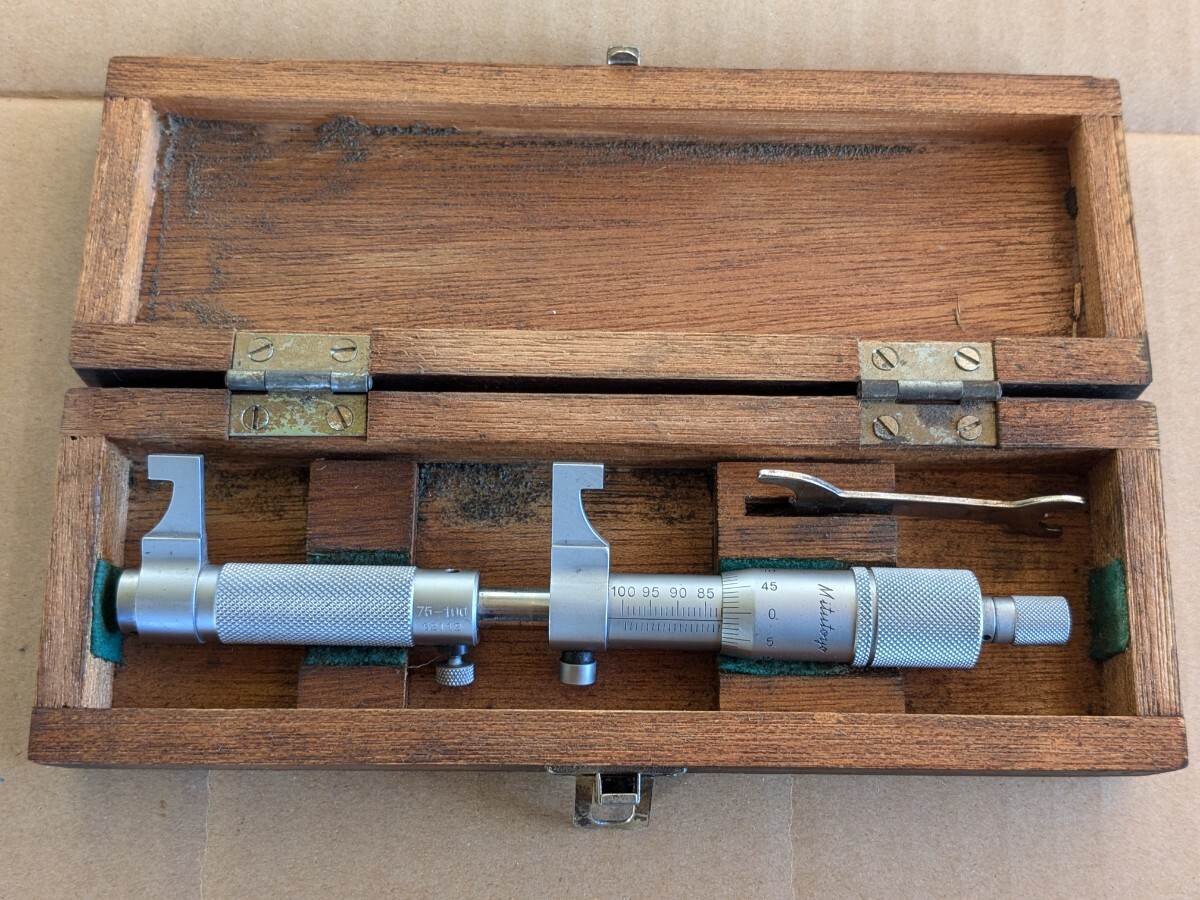ミツトヨ　キャリパー形内側マイクロメーター　75-100mm Mitutoyo
