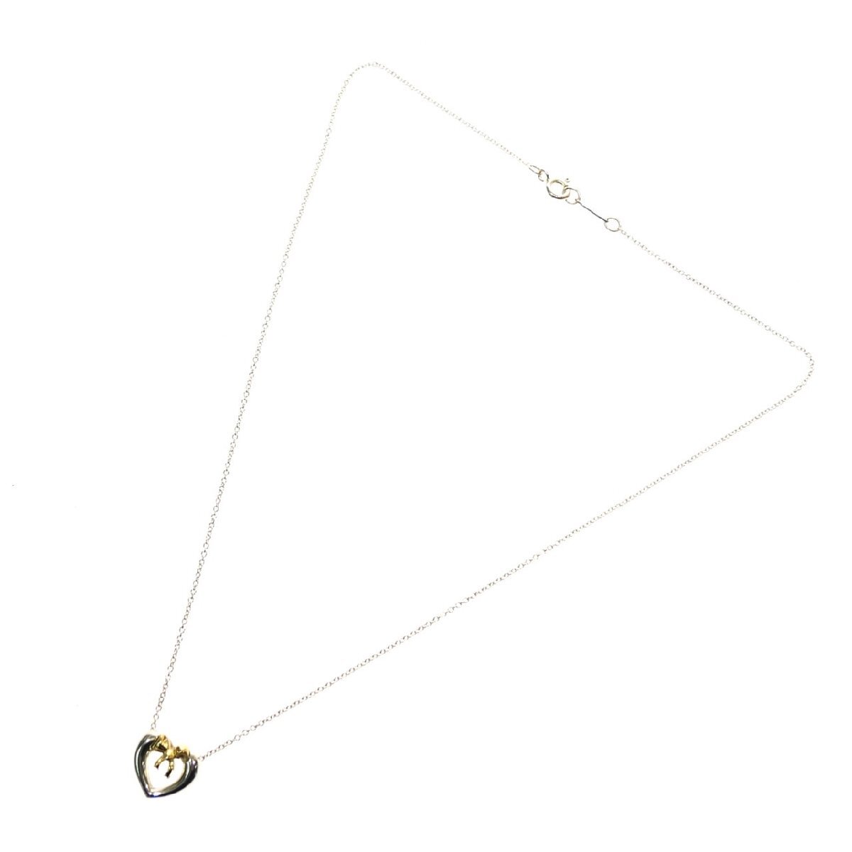 1円スタート 美品 TIFFANY＆Co. ティファニー ハートリボン ネックレス