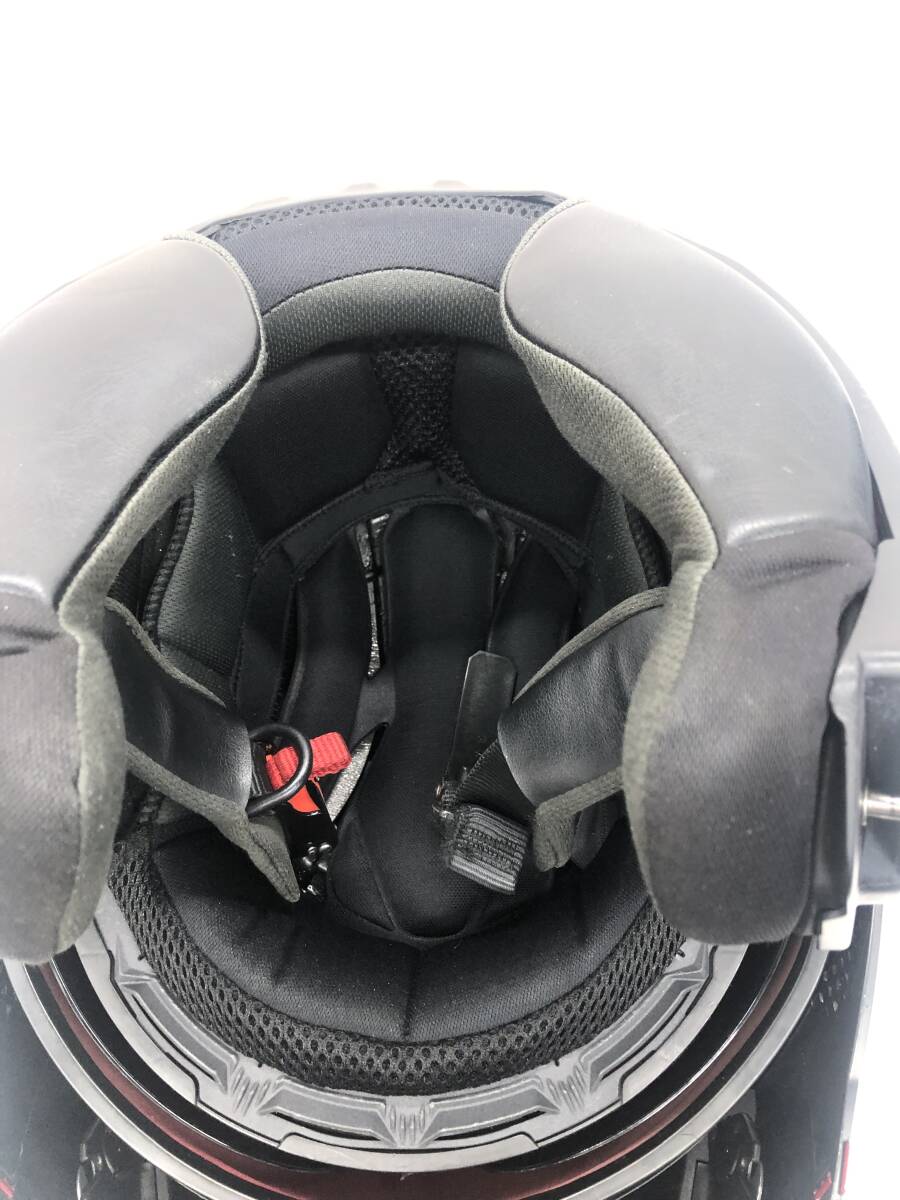 中古 OGK KABUTO RYUKI システムヘルメット シャイニーレッド Lサイズ