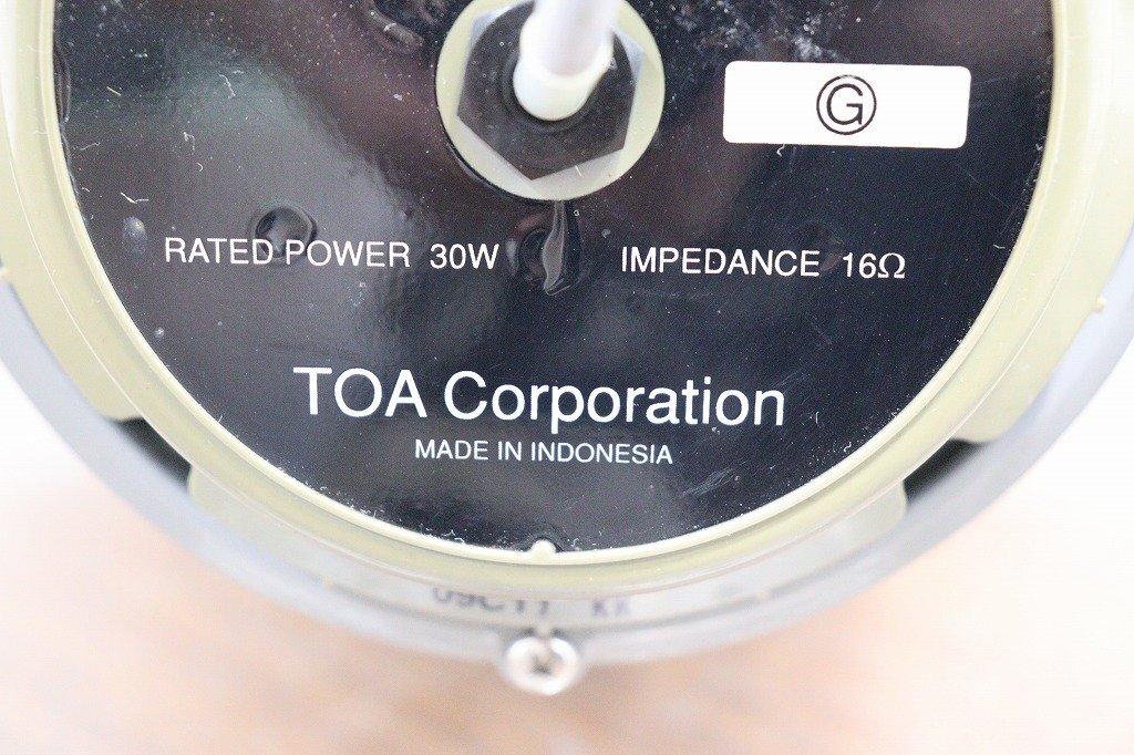 J2399◆TOAcorporation◆車載用ホーン◆スピーカー2台セット◆動確済◆30W◆109db(1W.1ｍ)◆SC-730A_7
