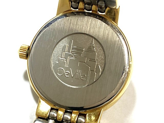 1円～ 中古 電池交換済み OMEGA オメガ デビル 6151/441.1 ラウンド SS