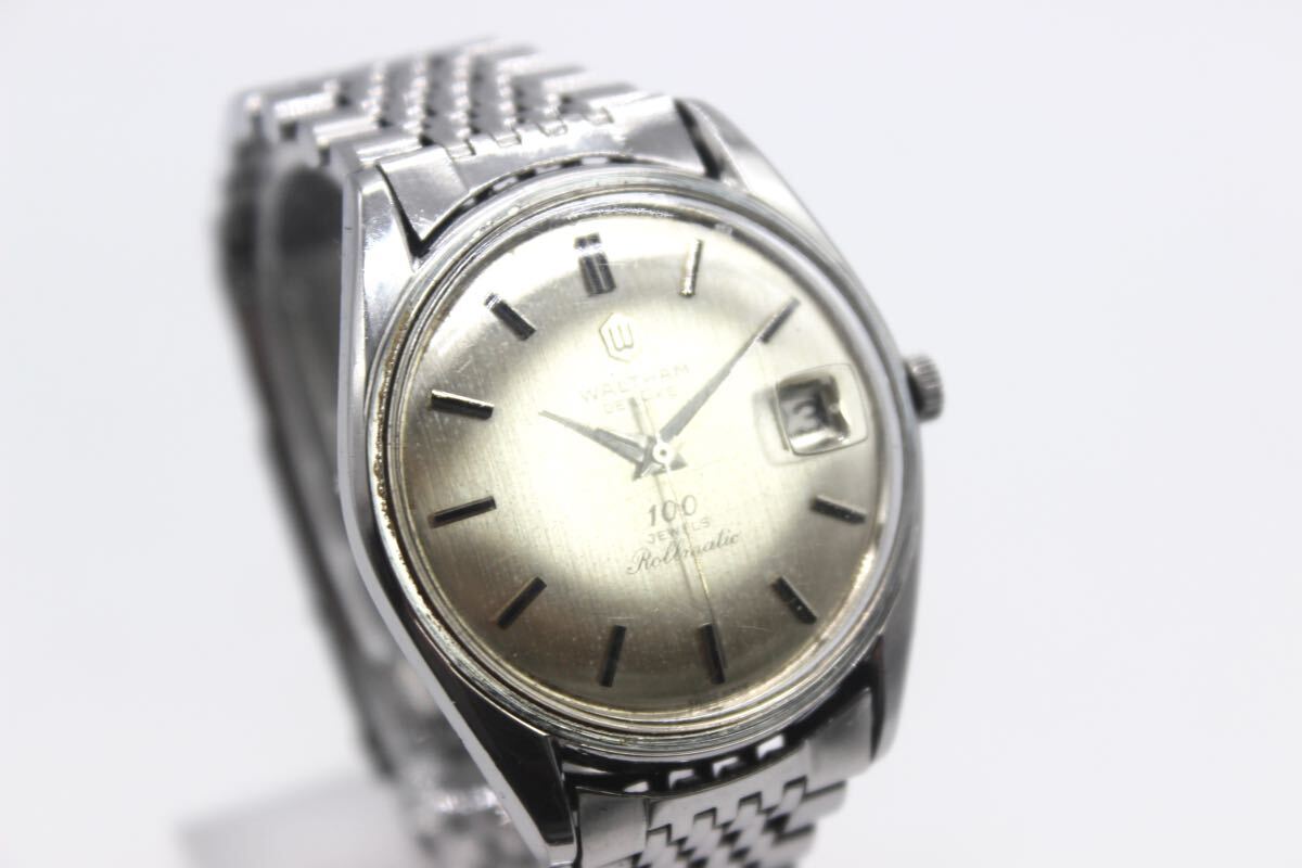 ウォルサム WALTHAM メンズ 腕時計 自動巻き DELUXE 100石 美品 希少 