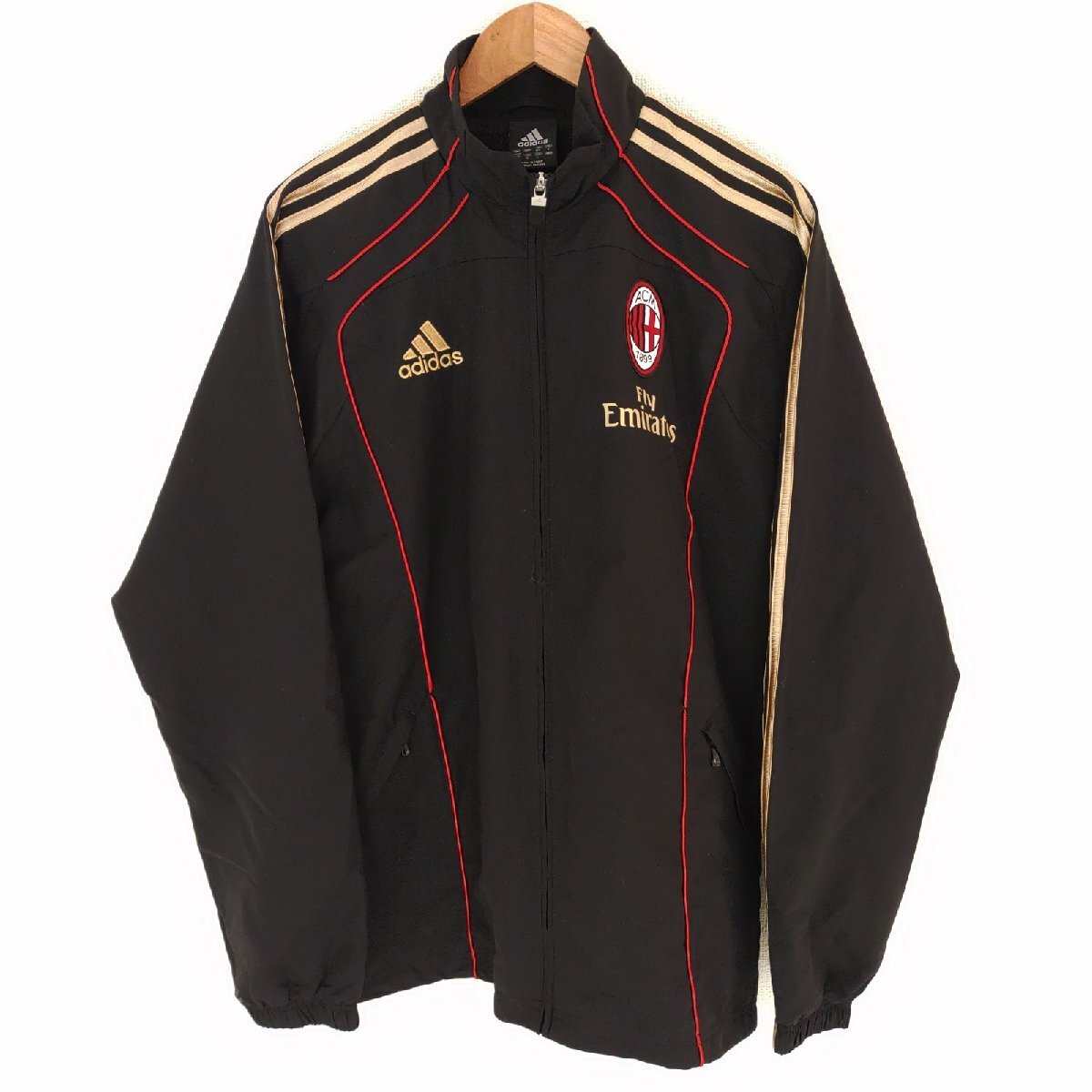 w^)b adidas アディダス ACミラン Fly Emirates 長袖 ジップ トラック 