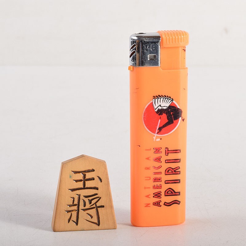 本黄楊製　玉舟書　木村作　将棋駒　木箱付　ACKE_2