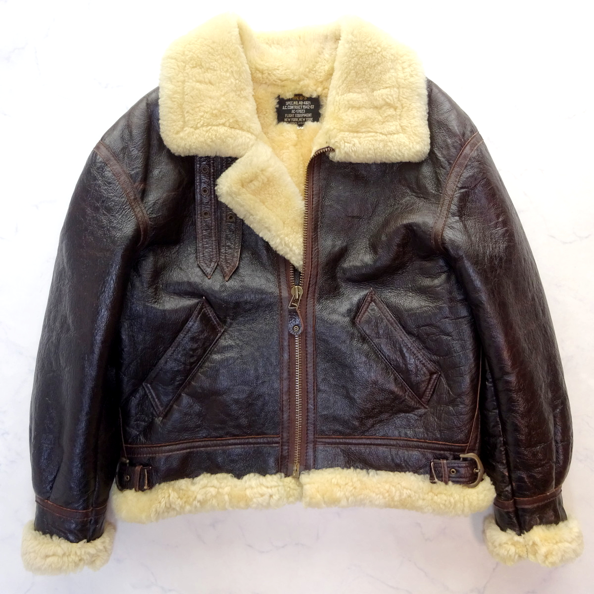 B-3 MOUTON FIGHT JACKET SHEEPSKIN B-3 ムートン シープスキン 羊革