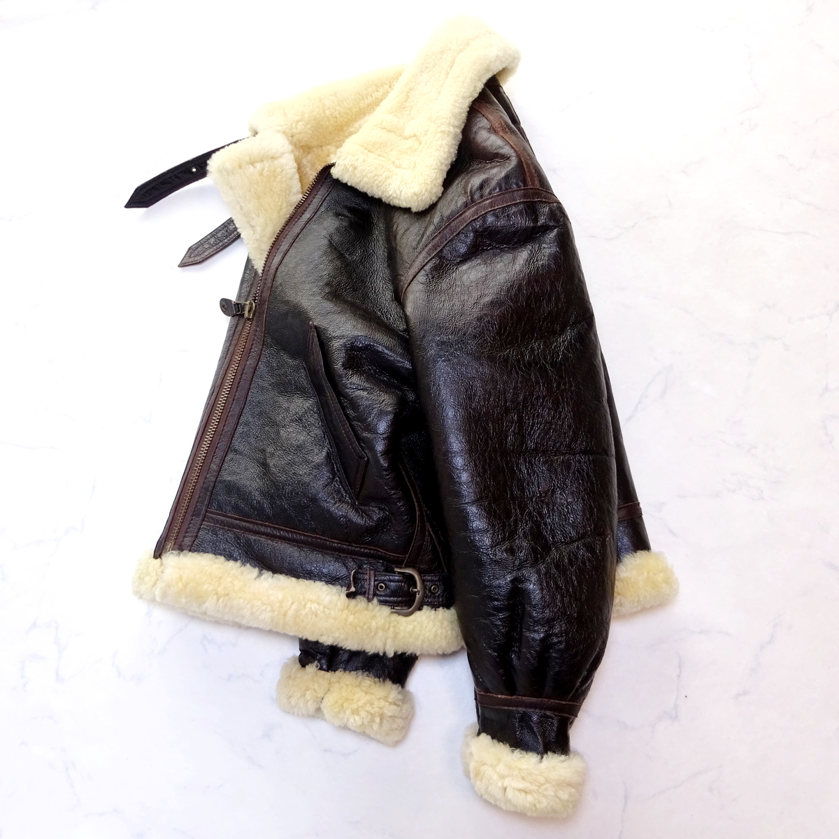 B-3 MOUTON FIGHT JACKET SHEEPSKIN B-3 ムートン シープスキン 羊革
