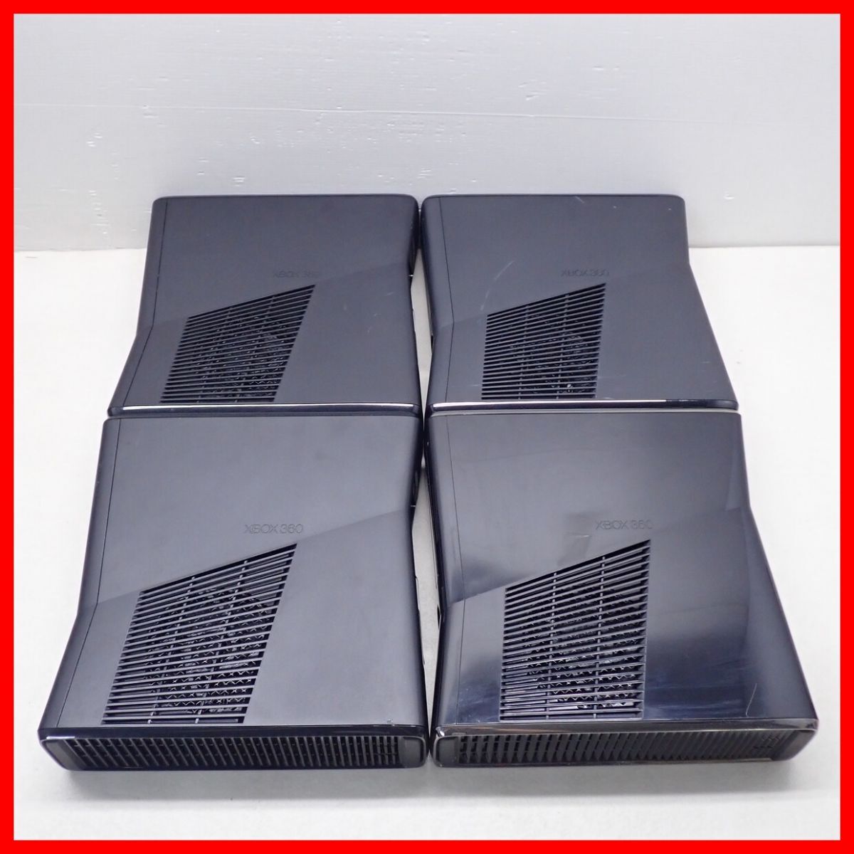 動作品 XBOX360 S 本体 Model 1439 4GB 2台/250GB 2台 ブラック まとめ 