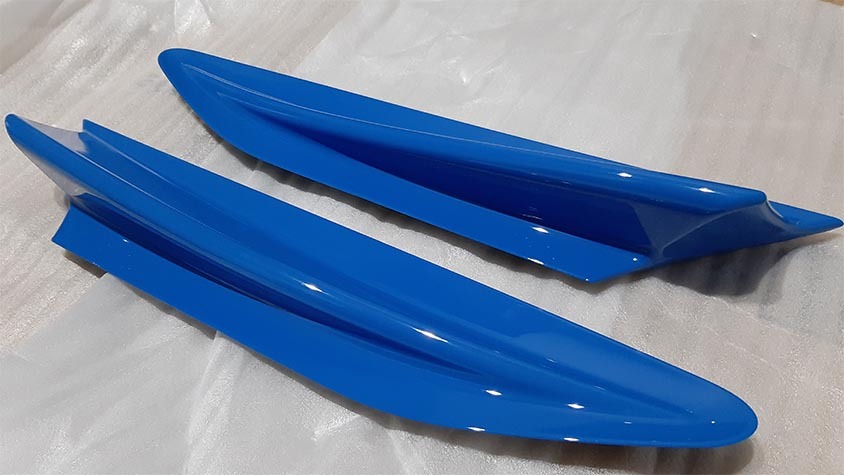 【訳アリ】86（ZN6）TRD フェンダーフィン ブライトブルー 仮付けのみ トヨタ86(ZN6系)用フェンダーフィン BRZ Line)エアロ トヨタ86[ZN6前期 訳アリ86（ZN6）TRD フィンの通販