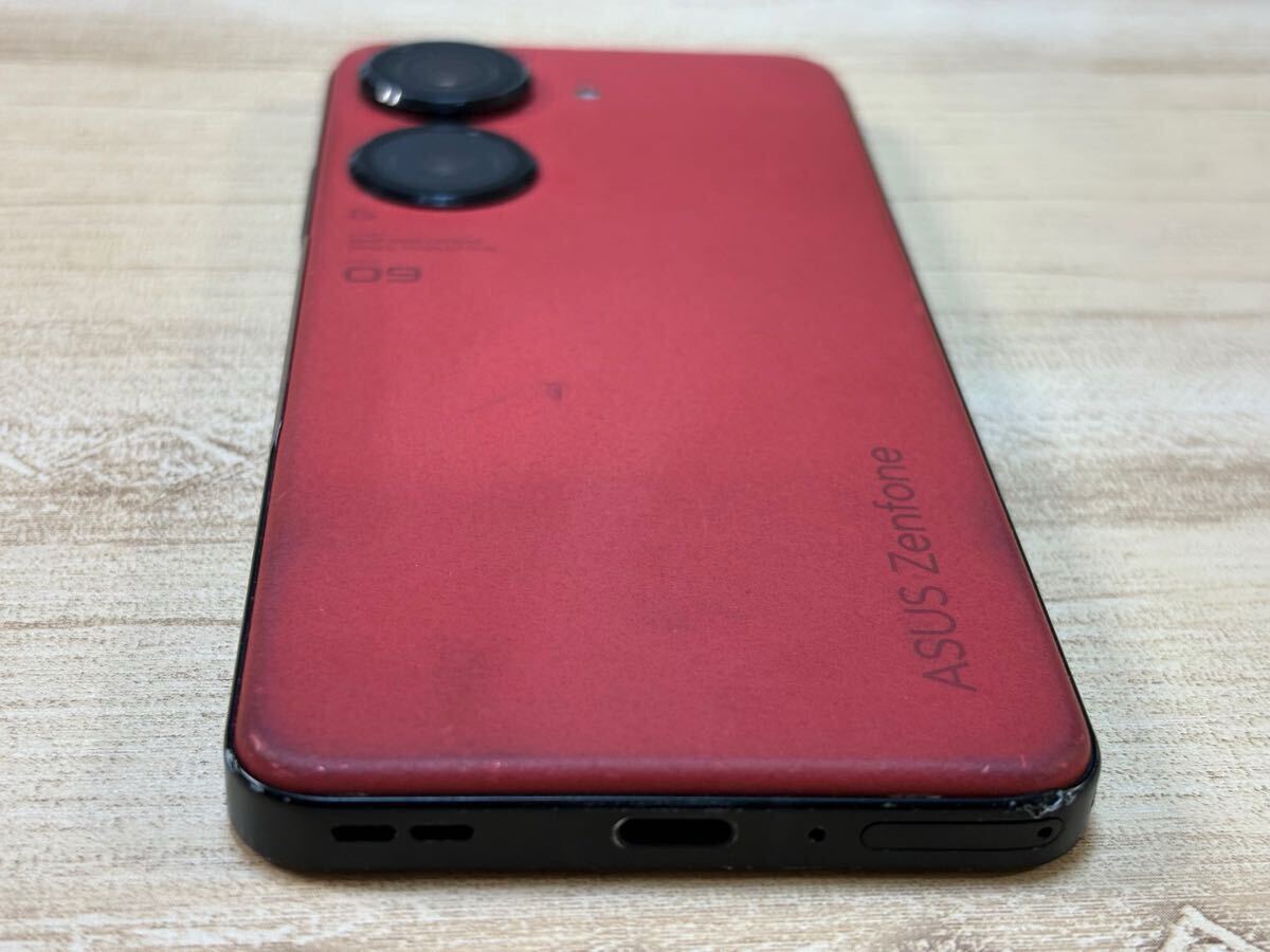 傷使用感あり ASUS Zenfone 9 SIMフリー 8GB/128GB レッド(Android 