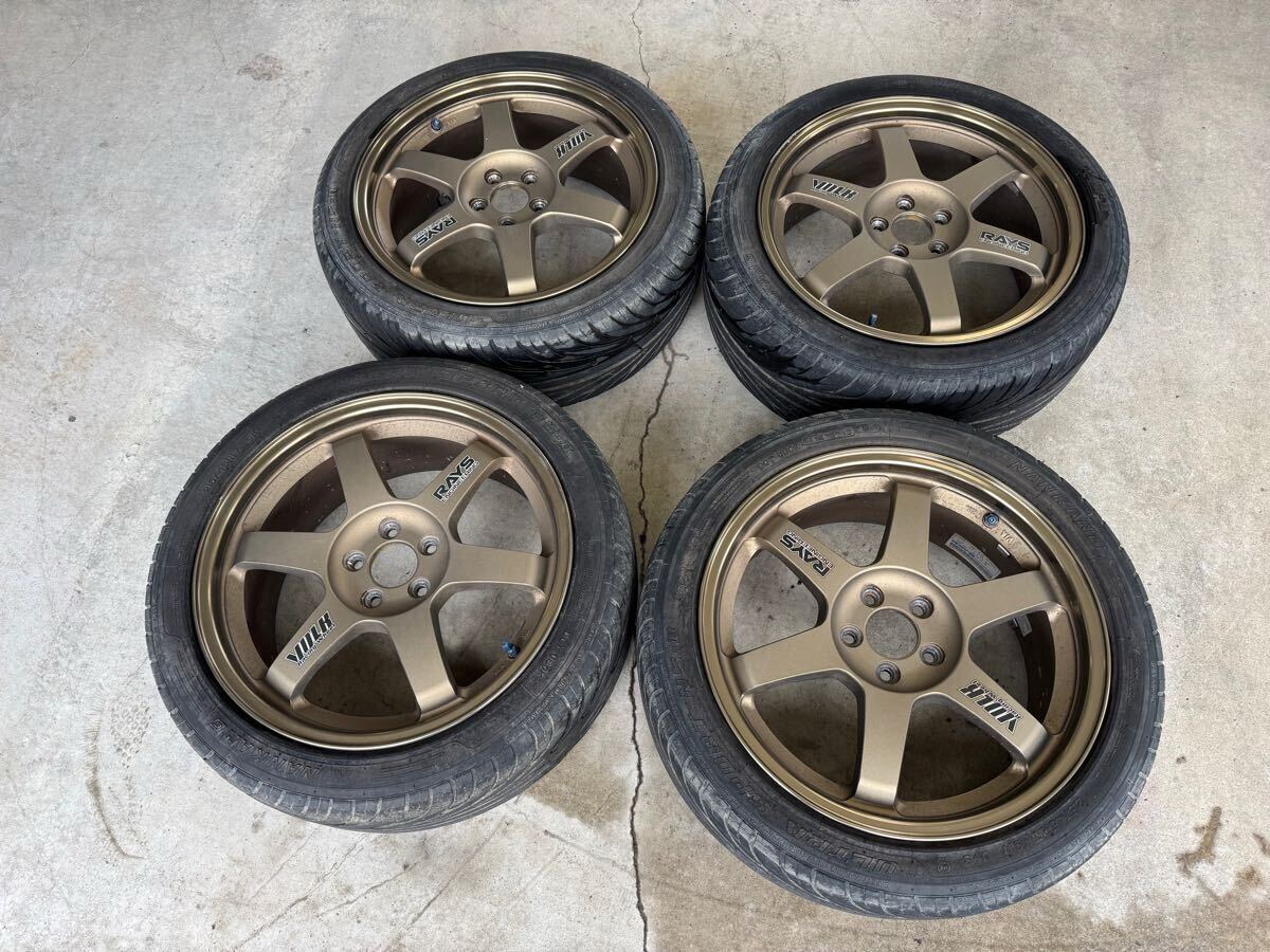 本物保証，新作登場 レイズ RAYS VOLKRACING TE37C ブロンズ 17インチ 7.5j +48 pcd100 4本(社外品)｜売買されたオークション情報、yahooの商品情報をアーカイブ公開 - オークファン 5穴