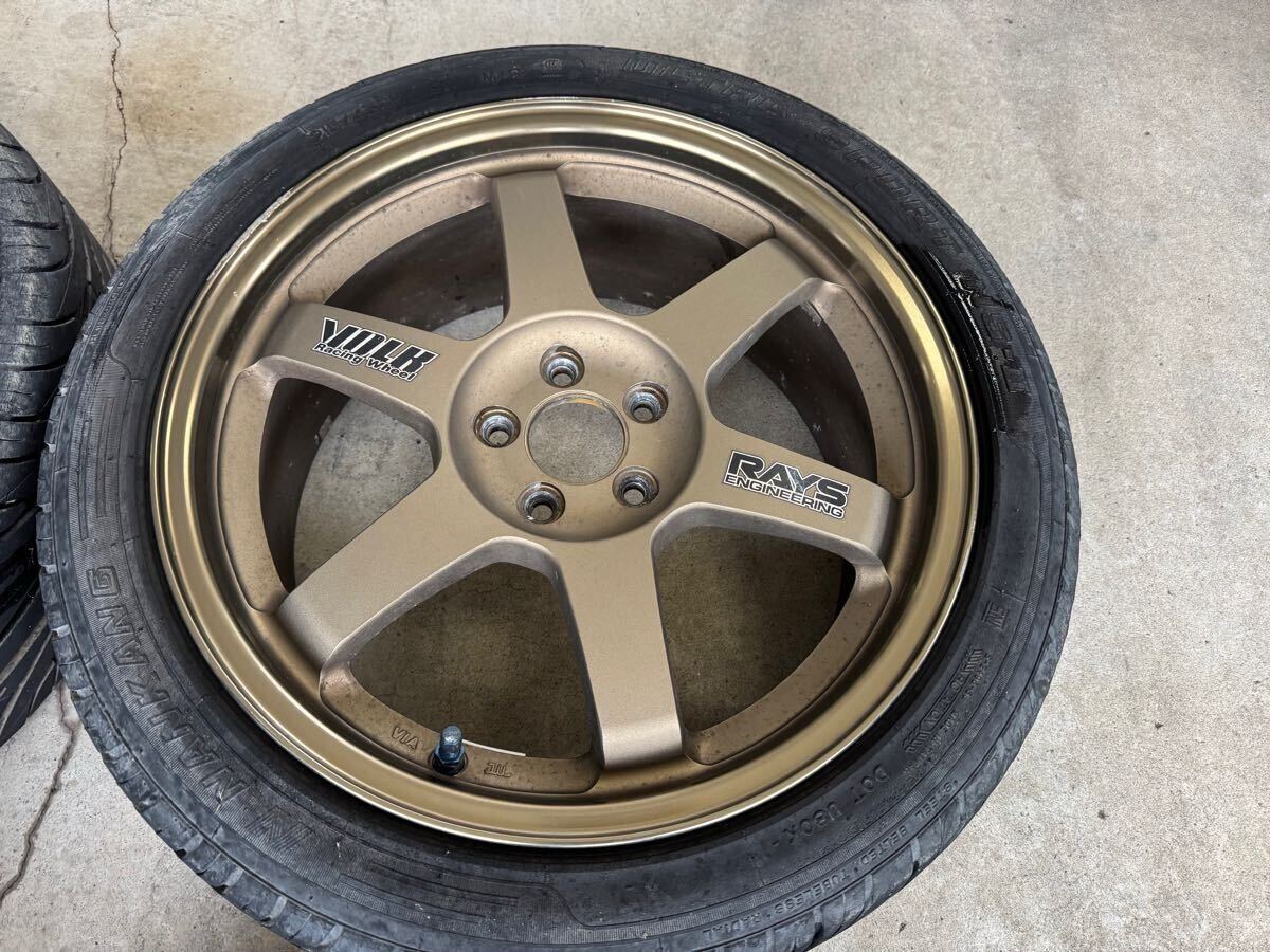 レイズ RAYS VOLKRACING TE37C ブロンズ 17インチ 7.5j +48 pcd100 4本