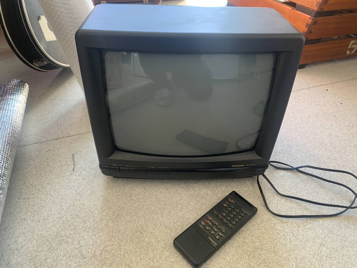 レトロ家電 通電確認済 Panasonicブラウン管テレビ TH14V3A(ブラウン管