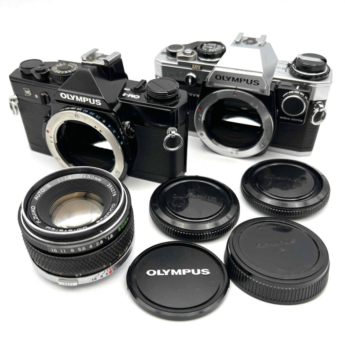 カメラ 【OLYMPUS】MD 一眼レフカメラ + 50mm f/1.4 ケース付き