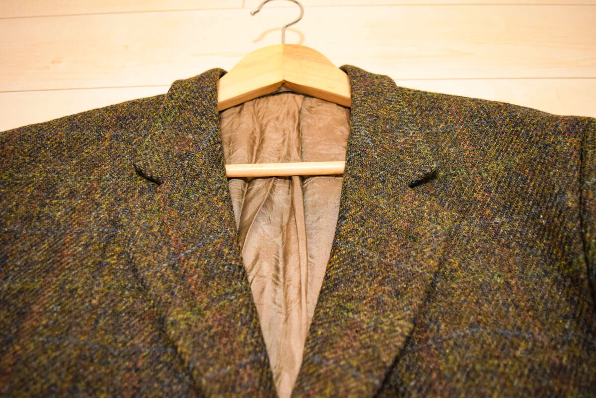 Harris Tweed ハリス ツイード 3釦 胡桃釦 肘革 エルボーパッチ
