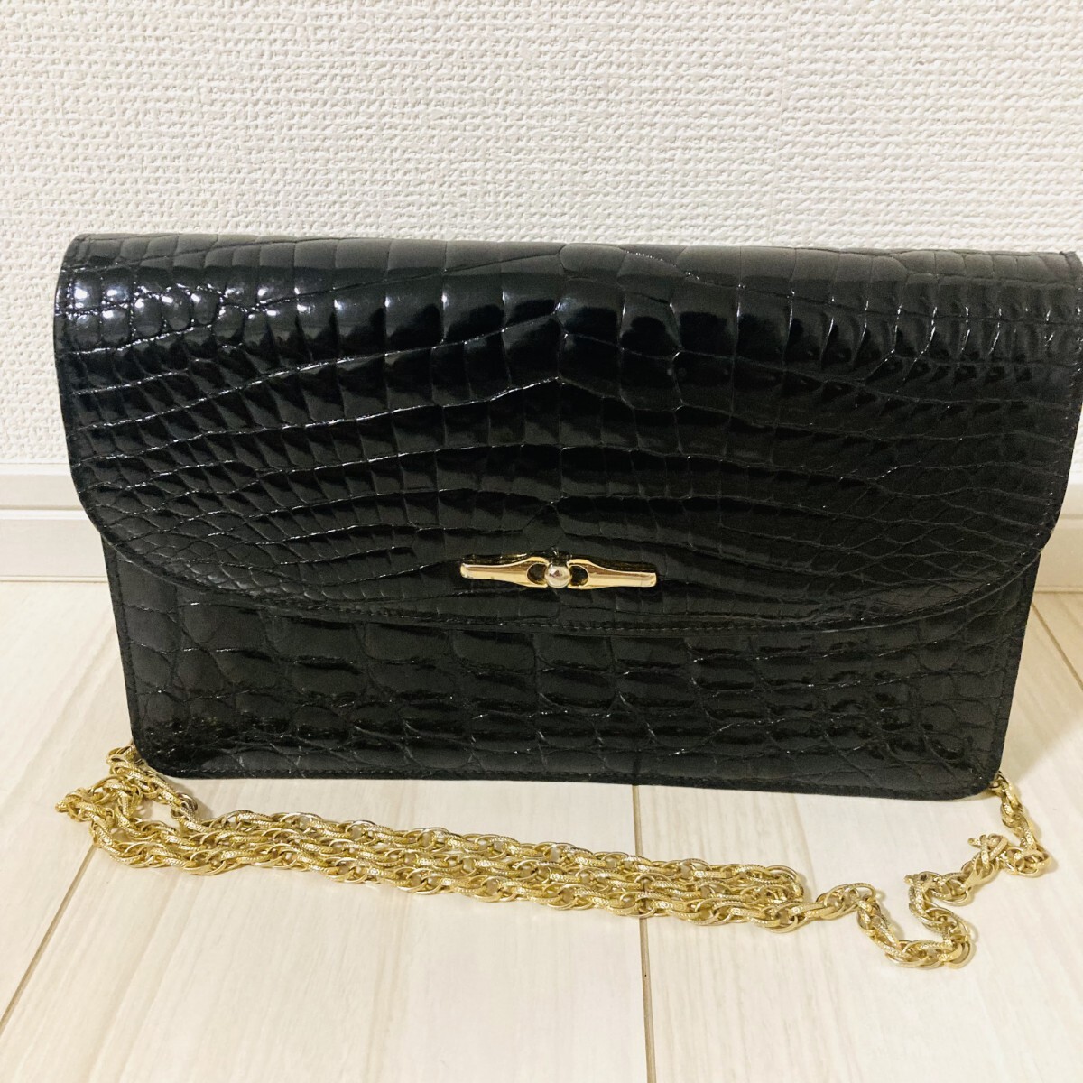 ☆即決☆ クロコダイル クロコダイル ワニ 鰐 ショルダーバッグ 