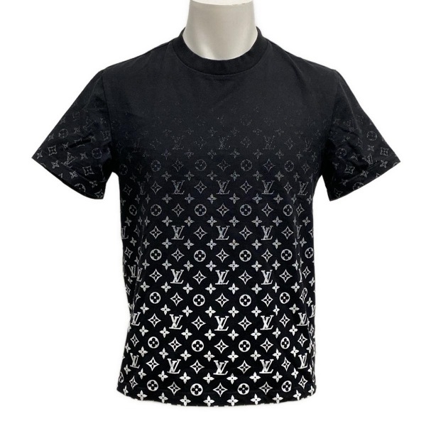 ルイヴィトン LOUIS VUITTON 半袖Tシャツ サイズS RM211Q NPG HKY46W コットン 黒×白 メンズ モノグラム グラディエント/グラデーション