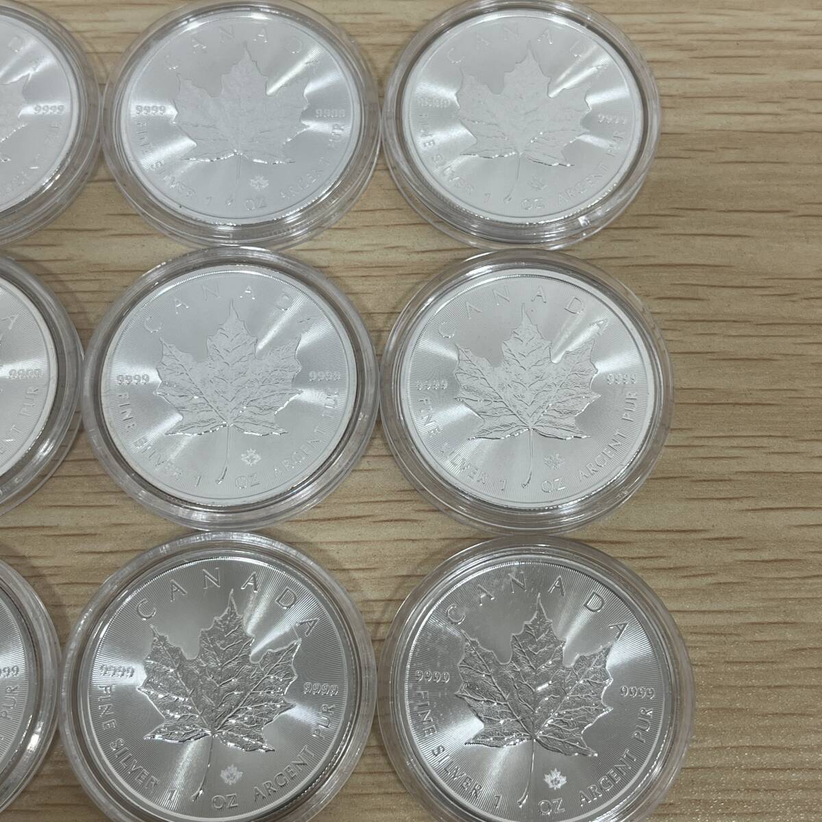 カナダ メープルリーフ銀貨 1オンス 2021年 15枚まとめ / 1oz