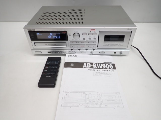 TEAC AD-RW900 ティアック | カセットデッキ 公式通販 CDカセット