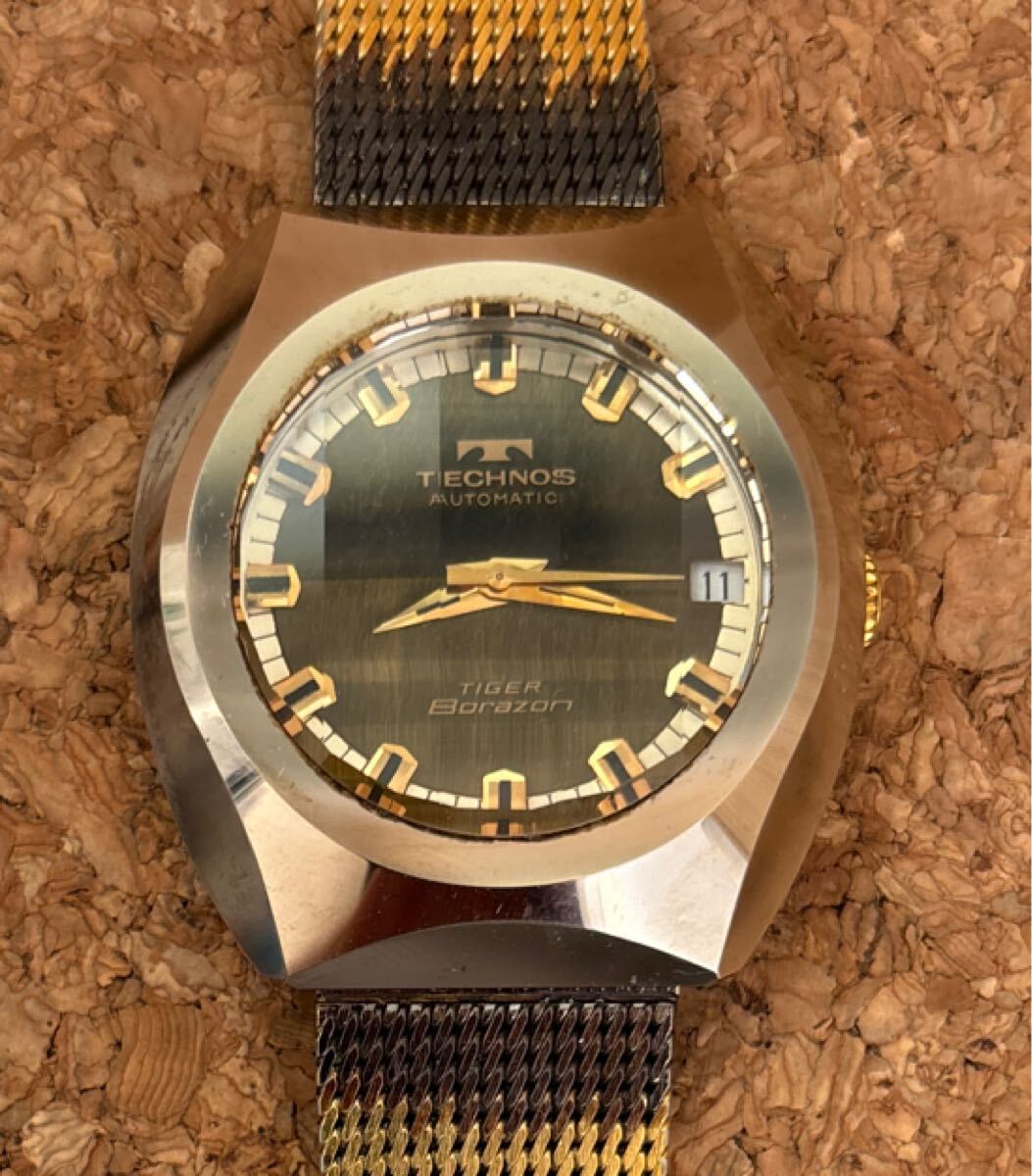 King41石可動ヴィンテージ腕時計自動巻 TECHNOS テクノスThe AUTOMATIC 