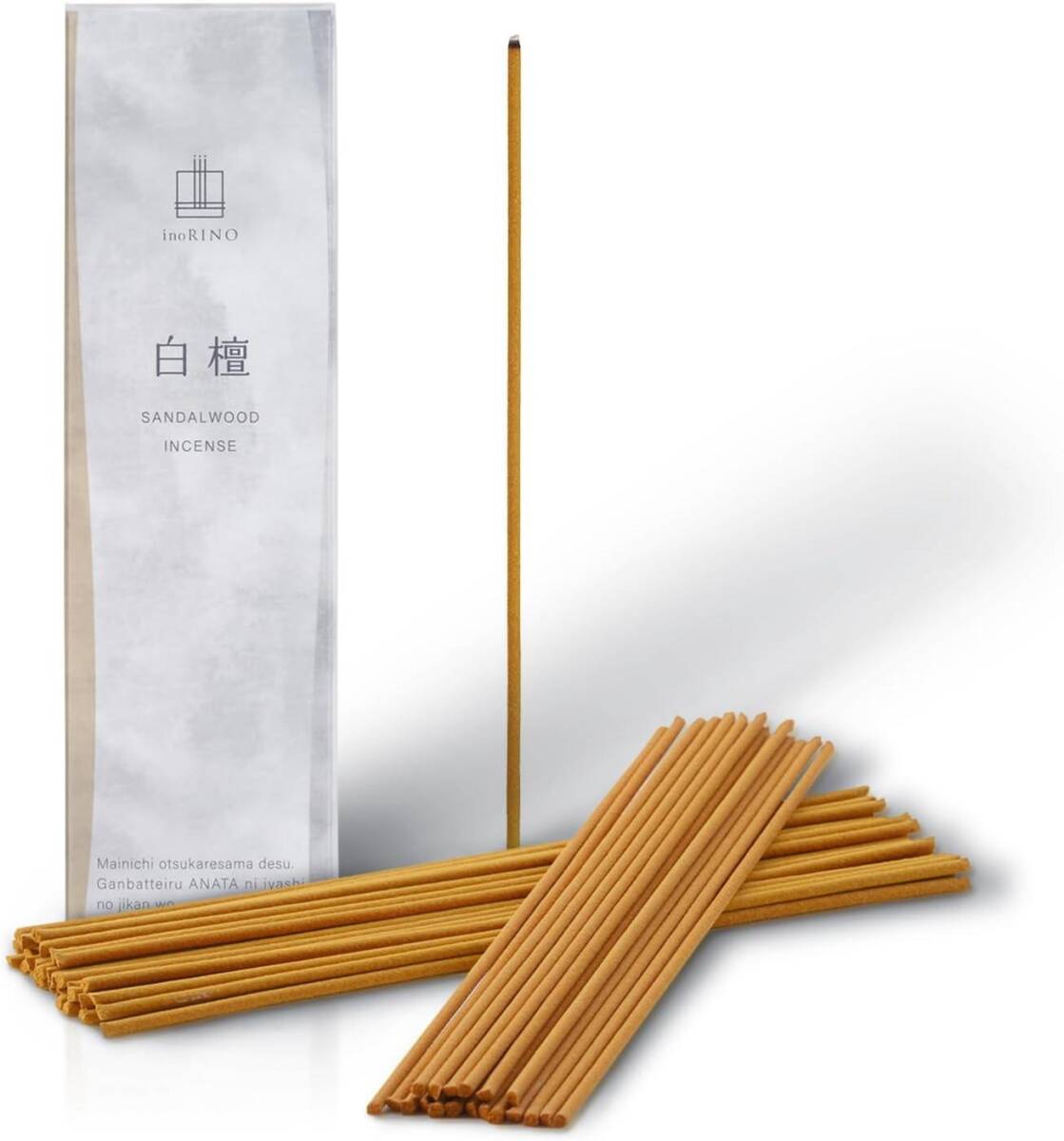 【テレビ静岡で紹介】お香 白檀 お線香 線香 約60本入 香立なし サンダルウッド INB-20N_1