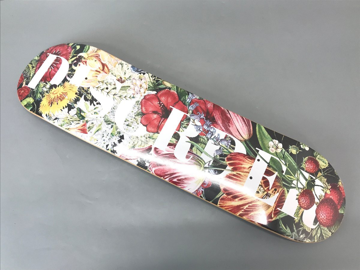 未使用品】DISORDER スケートボードデッキ Floral Logo Deck 8.0inch