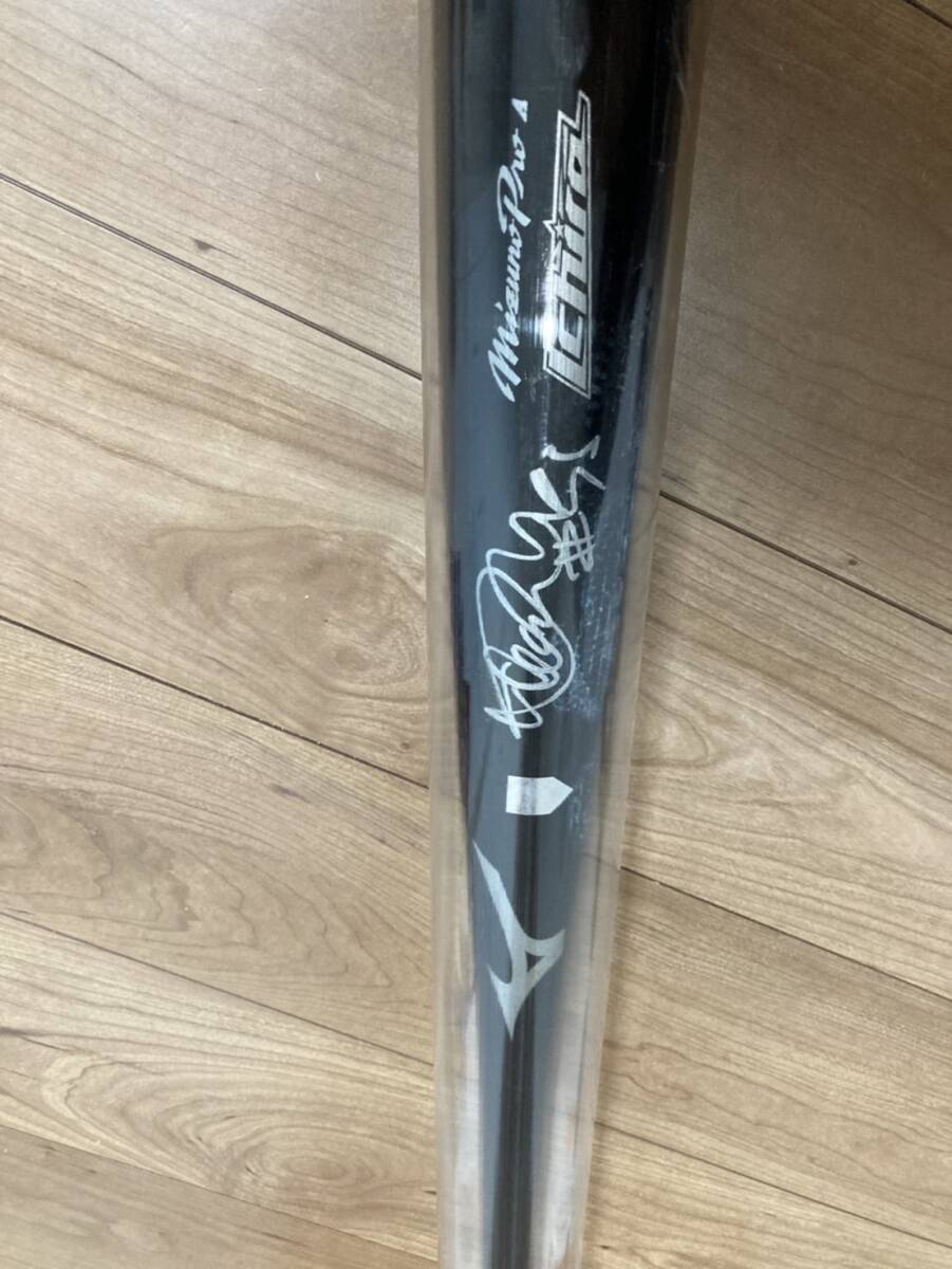 祝 米野球殿堂入り イチロー選手 マイアミ・マーリンズ 2016年 MLB 公式戦 実使用 直筆サイン入り バット 3000本安打 ミルクリーク 保証書_2