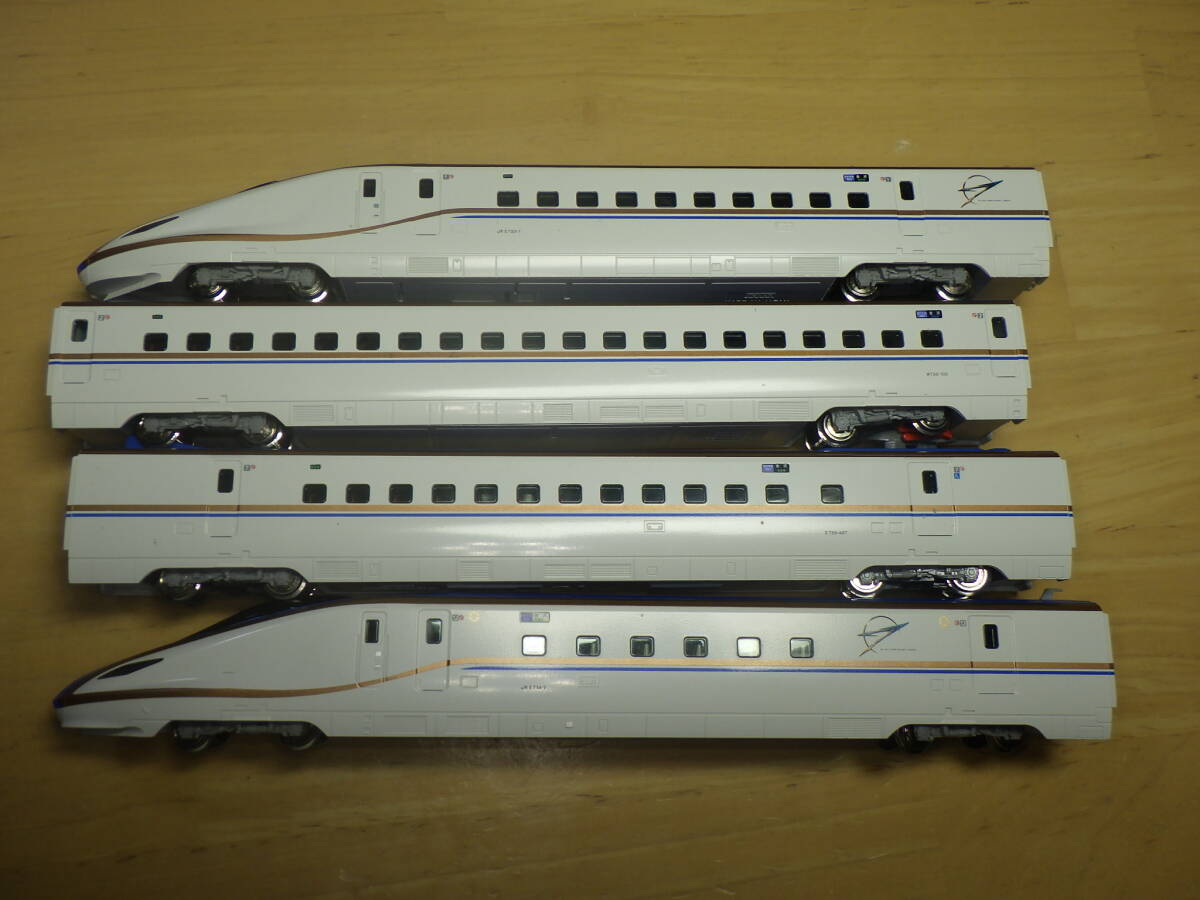 KATO E7系新幹線 Nゲージ 4両セット ジャンク No.21 KATO E7系 北陸新幹線 かがやき 4両 動作確認済み