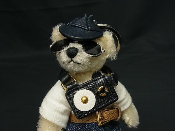 1円 PRADA プラダ ベア クマ くま キーリング キーホルダー バッグ