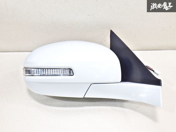 ★状態良品★スズキ 純正 スイフト RS ZC72S 電動格納 ドアミラー サイドミラー 8P カラー:ZNT パールホワイト 即納 棚 13-2_1