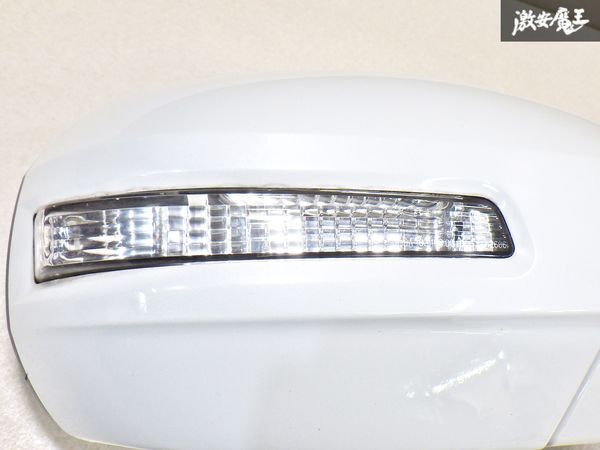 ★状態良品★スズキ 純正 スイフト RS ZC72S 電動格納 ドアミラー サイドミラー 8P カラー:ZNT パールホワイト 即納 棚 13-2_5
