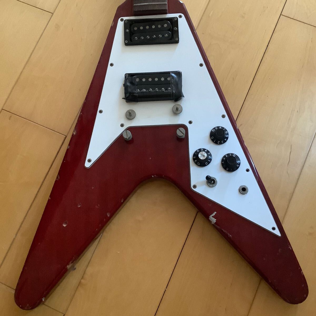 メーカー不明 FLYING V フライングV ジャンク ギター メーカー不明