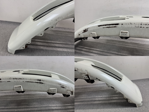 割れ無 M35 ステージア アクシス オーテック 純正 フロントバンパー グリル QX1 ホワイトパール 62022 1A328 (M4525) ステージア M35 アクシス マークレス 2002年発売 クルマのあゆみ