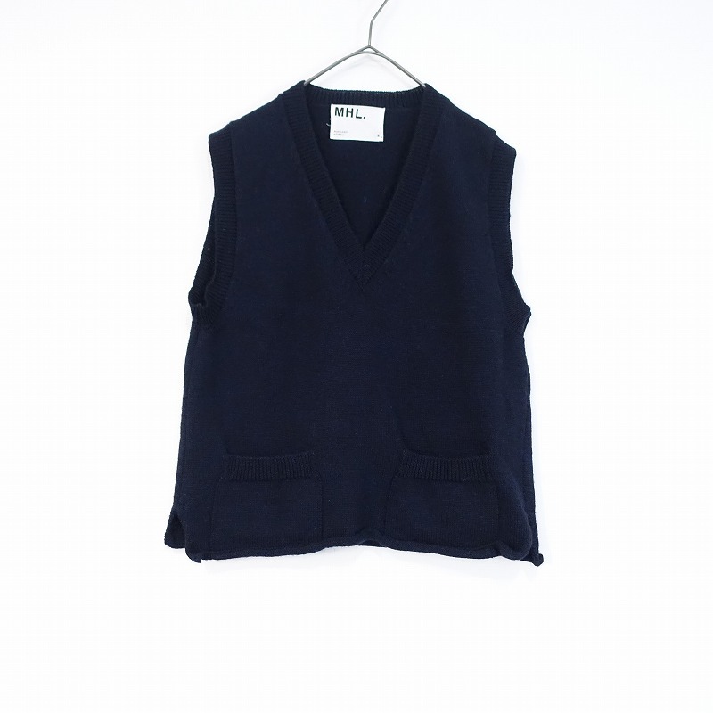 MHL （MARGARET HOWELL）リプ ニット ベスト L MARGARET HOWELL - MHL