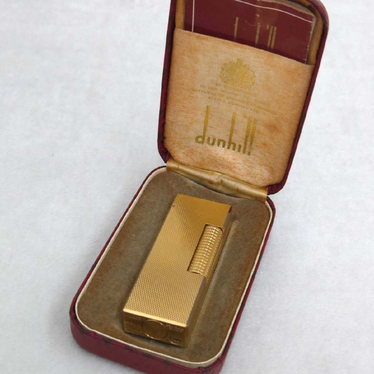 1円スタート ダンヒル ガスライター dunhill ローラー式 シルバー 