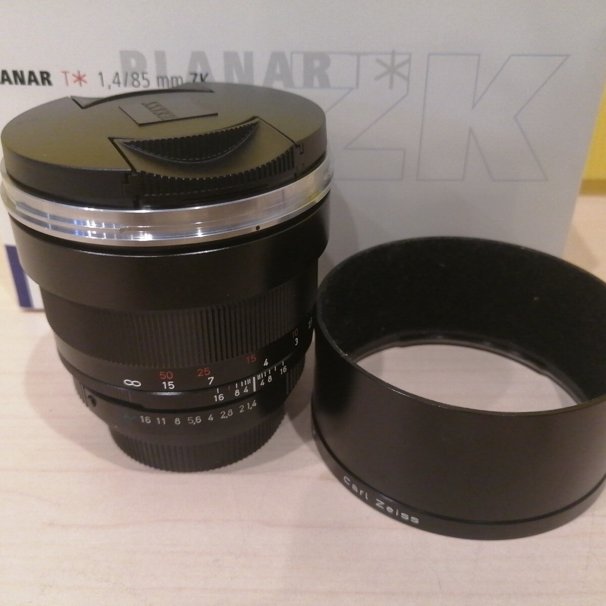中●102 Carl Zeiss Planar T 1.4/85ｍｍ ZK レンズ　動作品 PENTAX Zeiss Planar 85mm カメラと の使用感 DXOMARK