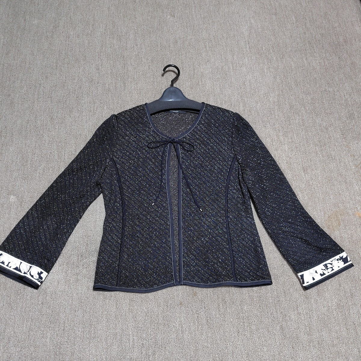 6☆LEONARD FASHION☆レオナール☆上品・上品☆お洒落なカーディガン