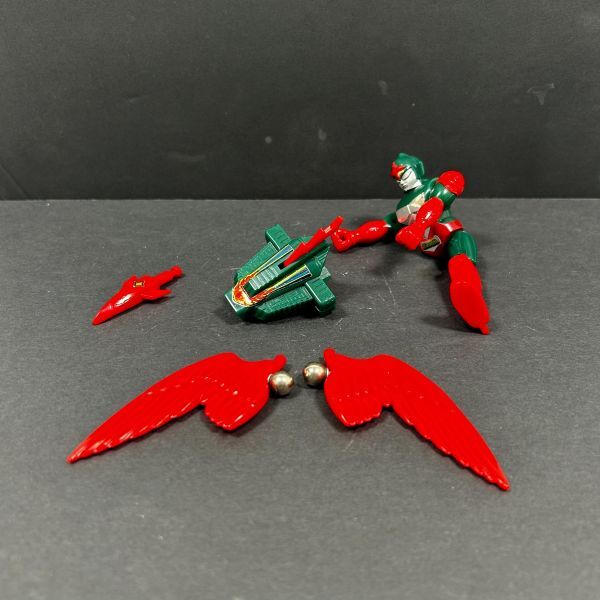 当時物 タカラ マシンザウラー マグネボーグ 銀河帝王 ミニ デスクロス 緑 ミクロマン 現状品