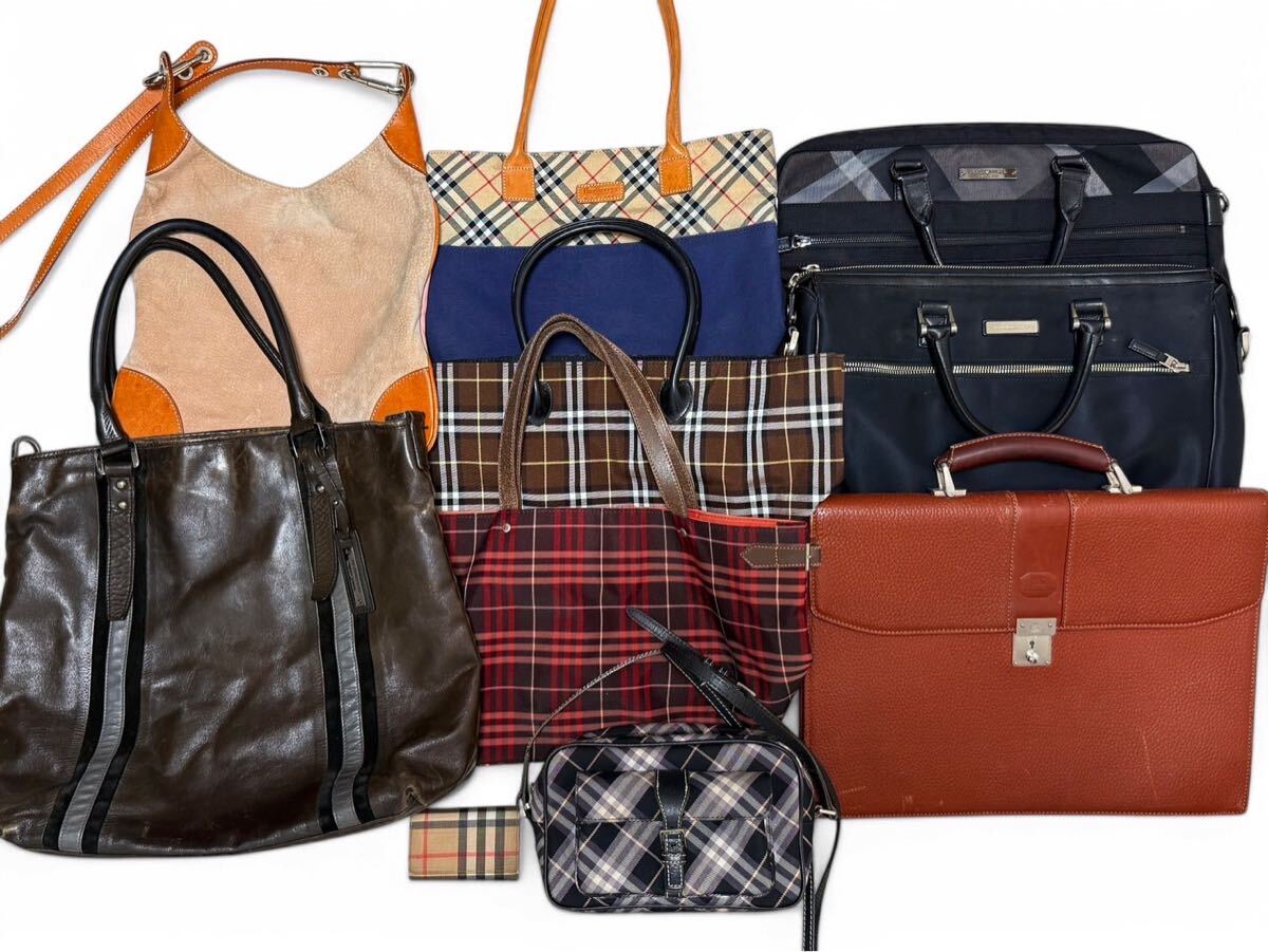 希少 バーバリー BURBERRY トートバッグ チェック ショルダーバッグ