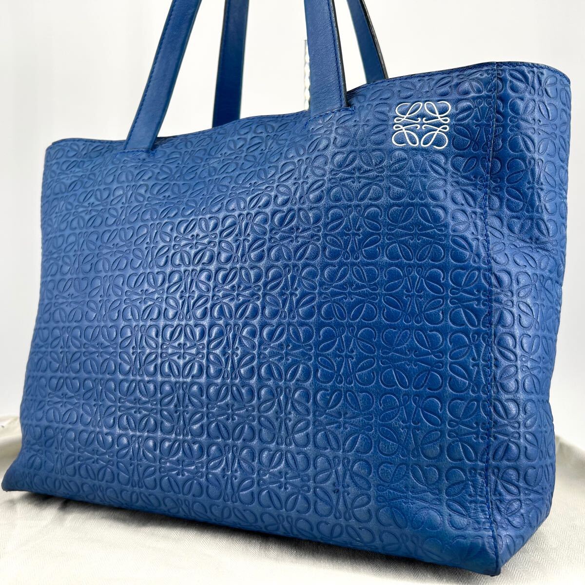 極美品袋付】LOEWE トートバッグ リピート アナグラム ハンドバッグ 